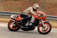 Manolo Cachorro the Circuit Jarama (Madrid) in 1985.  Photograph supplied by Manual Cachorro.