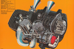 This drawing of the 488cc OSSA engines was first published in Motorcyclist Magazine in May 1972 and is reproduced with their permission.