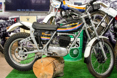 OSSA Plonker BLT 250cc in the 'Made in Spain' Motorcycle Museum at Alcalá de Henares, Madrid.